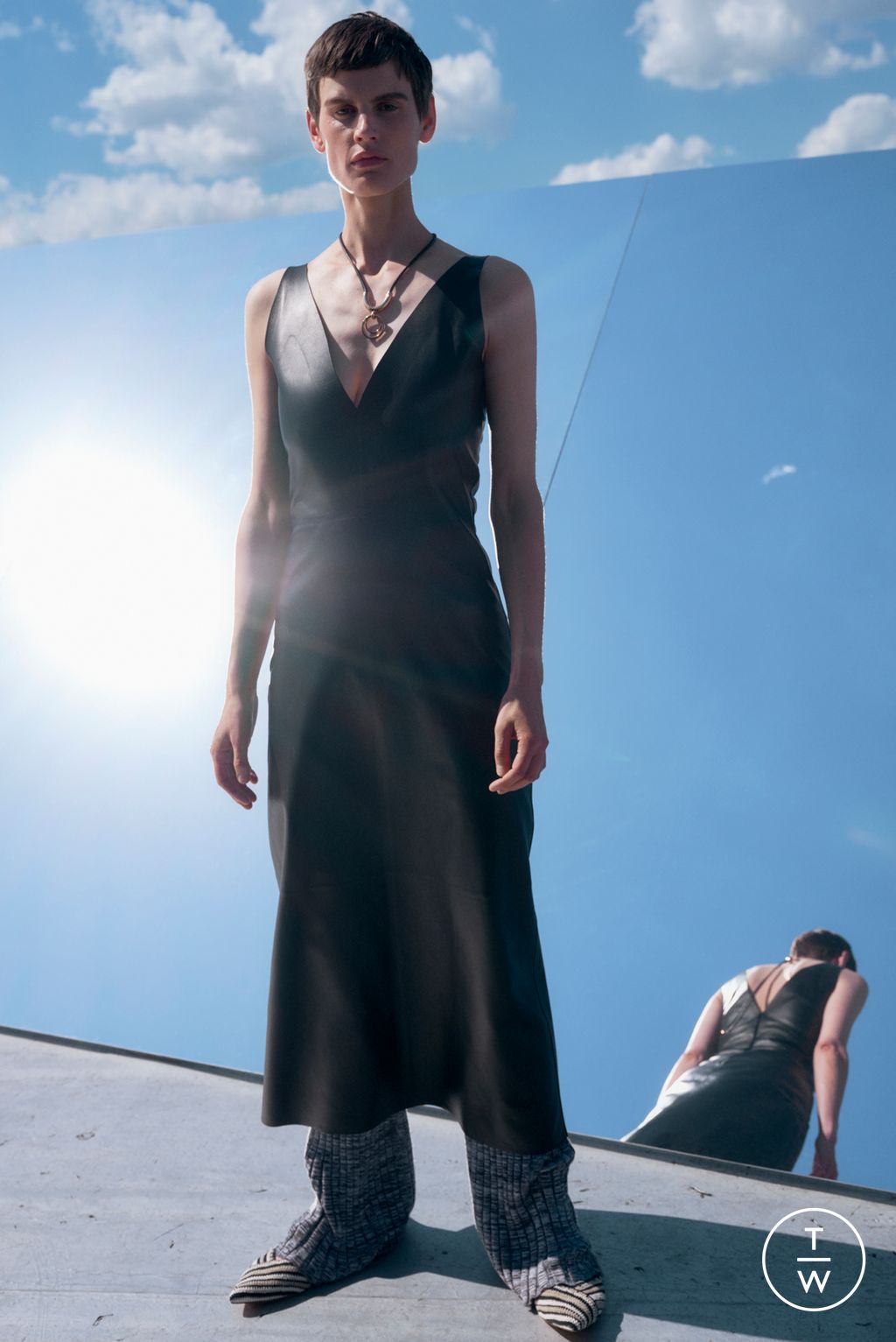 Fashion Week New York Resort 2023 look 18 de la collection Gabriela Hearst womenswear