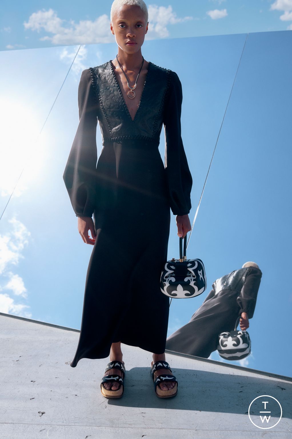 Fashion Week New York Resort 2023 look 2 from the Gabriela Hearst collection womenswear