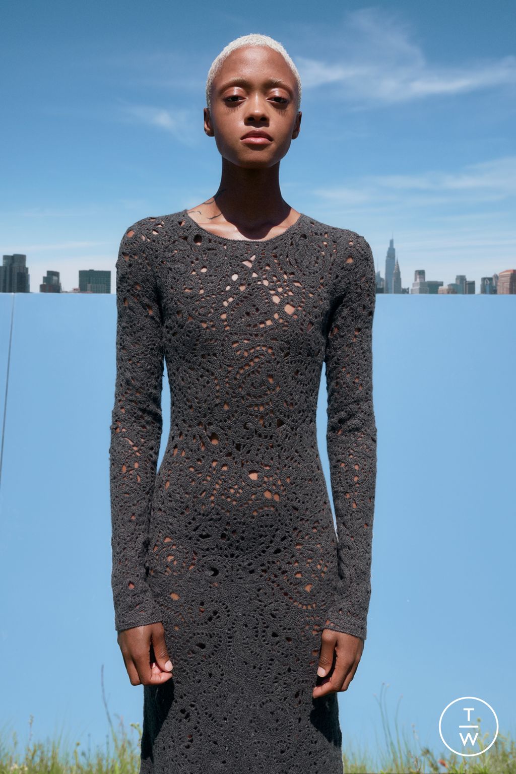 Fashion Week New York Resort 2023 look 6 from the Gabriela Hearst collection womenswear