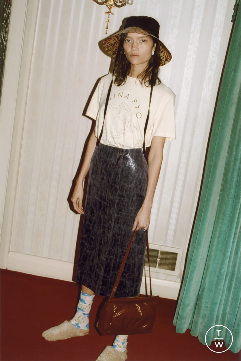 Fashion Week London Pre-Fall 2021 look 15 from the Rejina Pyo collection womenswear