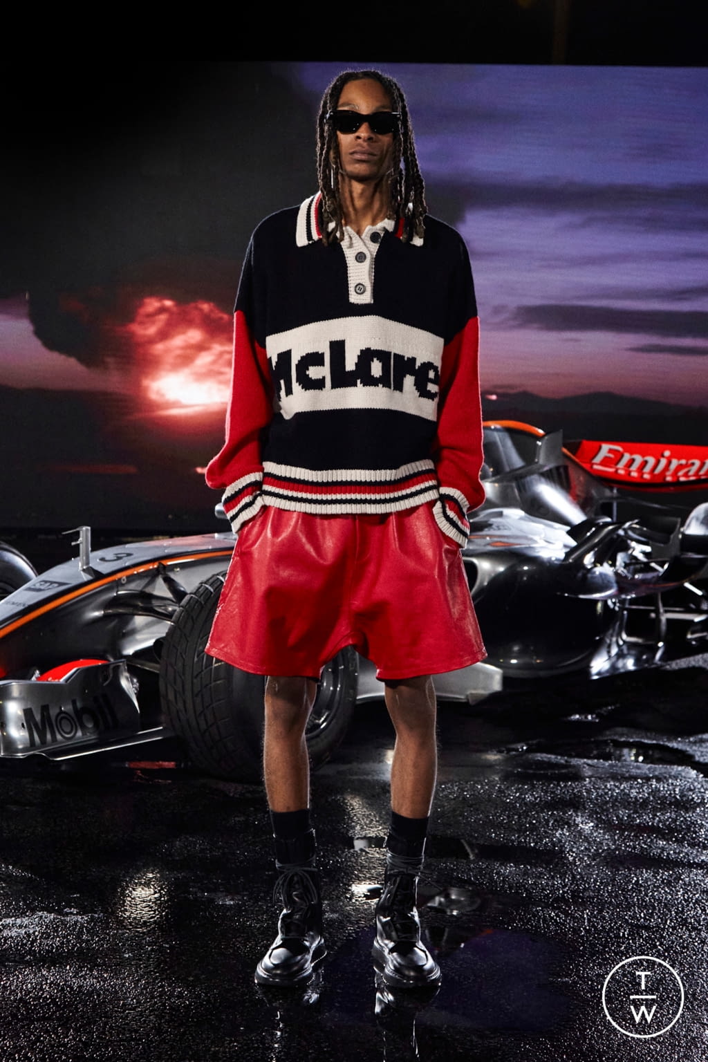 Fashion Week Paris Fall/Winter 2021 look 7 from the Rhude collection menswear