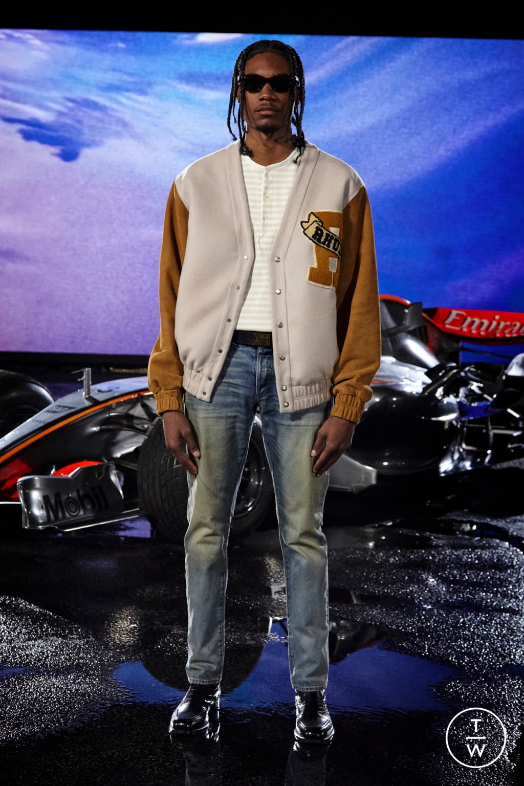 Fashion Week Paris Fall/Winter 2021 look 13 from the Rhude collection 男装