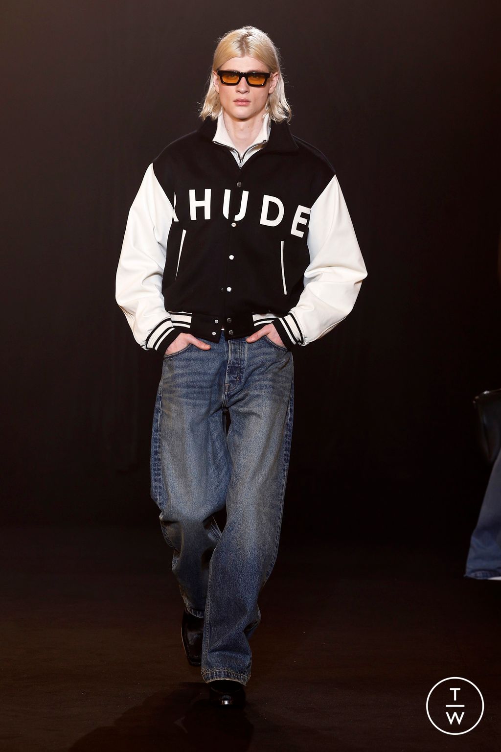 Fashion Week Paris Fall/Winter 2024 look 4 from the Rhude collection menswear