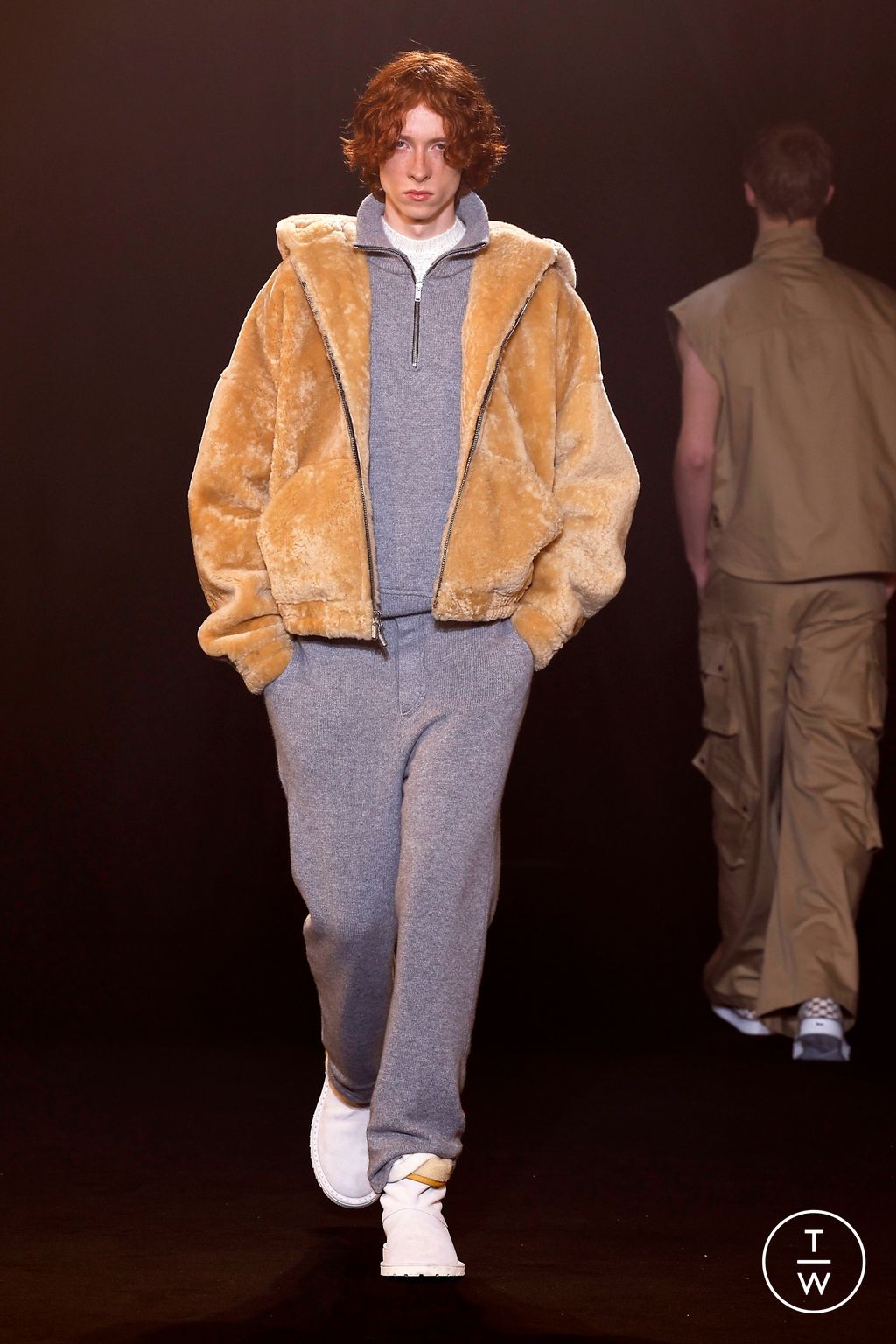 Fashion Week Paris Fall/Winter 2024 look 13 from the Rhude collection 男装