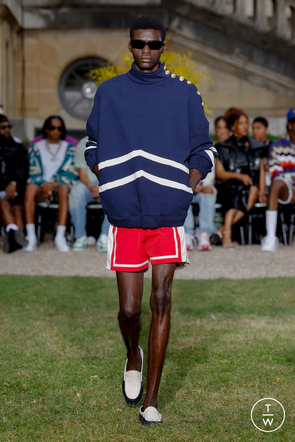 Fashion Week Paris Spring/Summer 2024 look 6 from the Rhude collection 男装