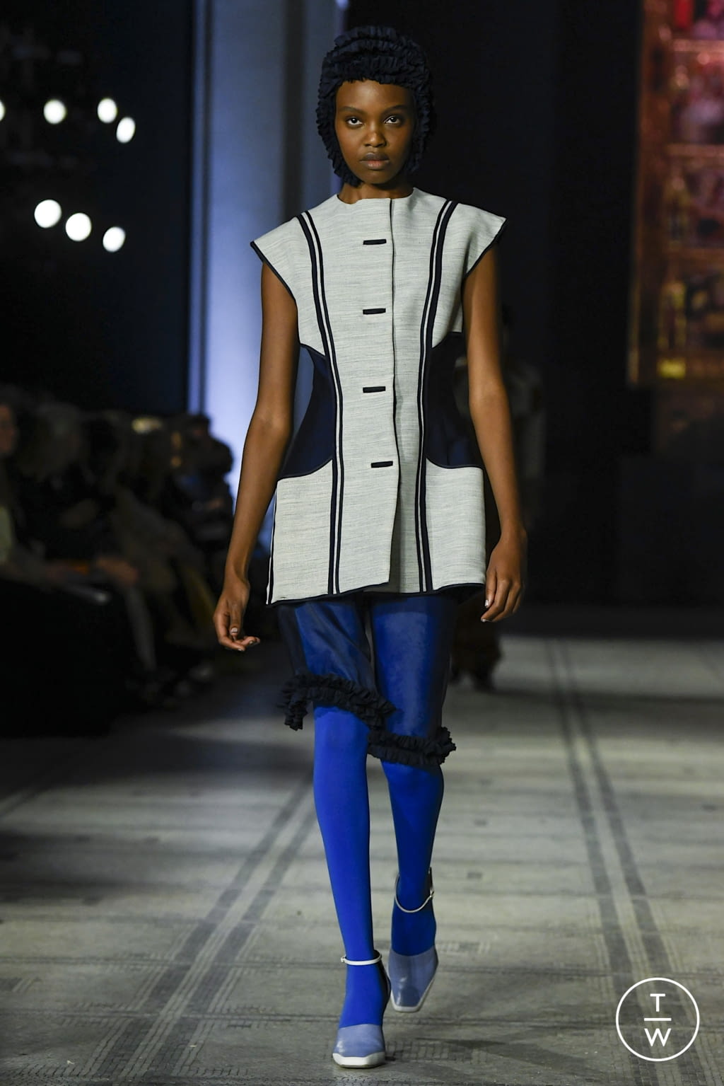 Fashion Week London Spring/Summer 2022 look 10 from the Richard Malone collection womenswear