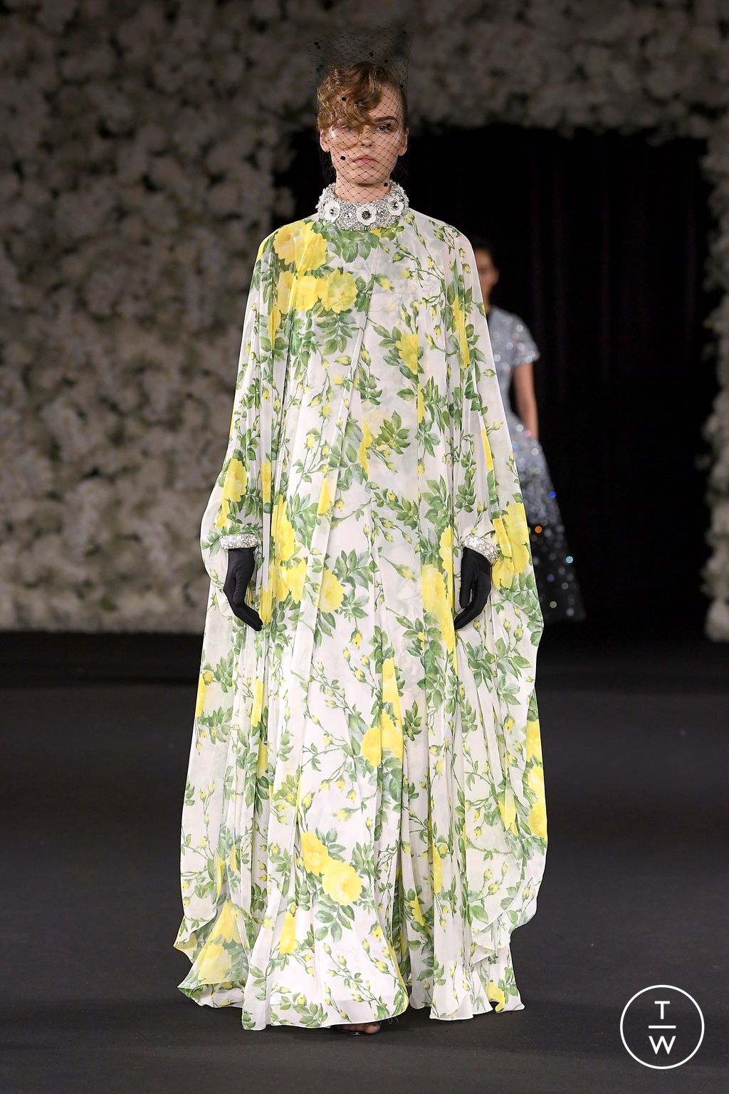 Fashion Week London Spring-Summer 2025 look 12 from the Richard Quinn collection womenswear