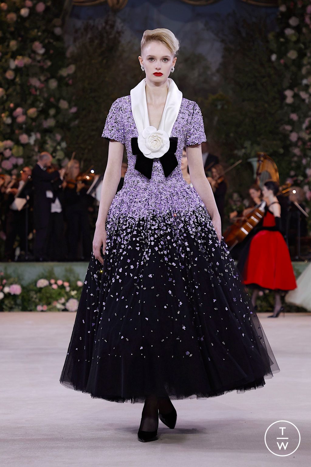 Fashion Week London Spring/Summer 2026 look 23 from the Richard Quinn collection womenswear