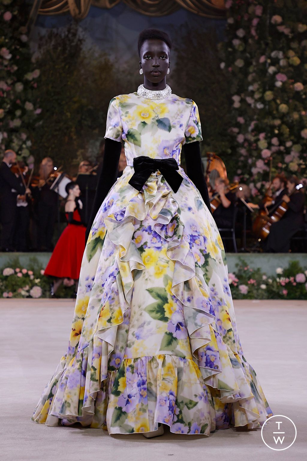 Fashion Week London Spring/Summer 2026 look 28 from the Richard Quinn collection womenswear