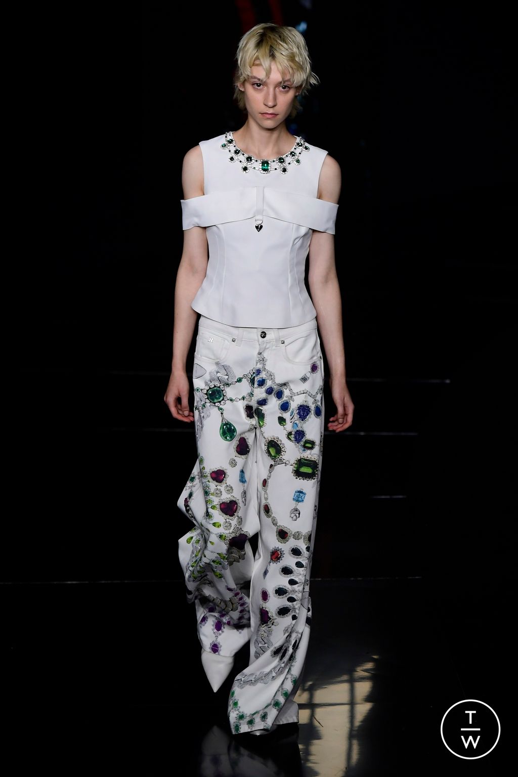 Fashion Week Milan Spring/Summer 2024 look 43 from the John Richmond collection womenswear