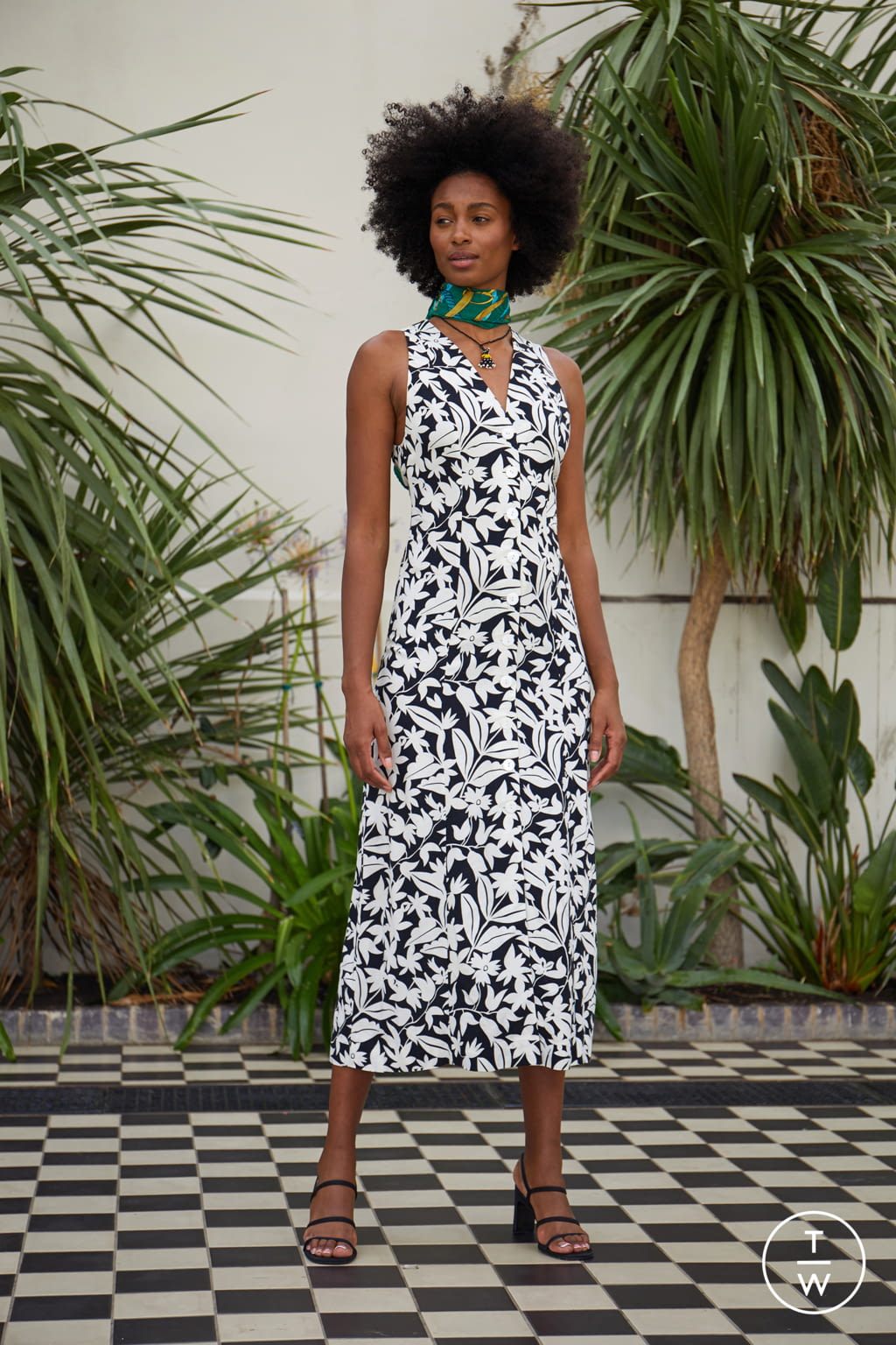 Fashion Week London Spring/Summer 2022 look 5 de la collection RIXO womenswear