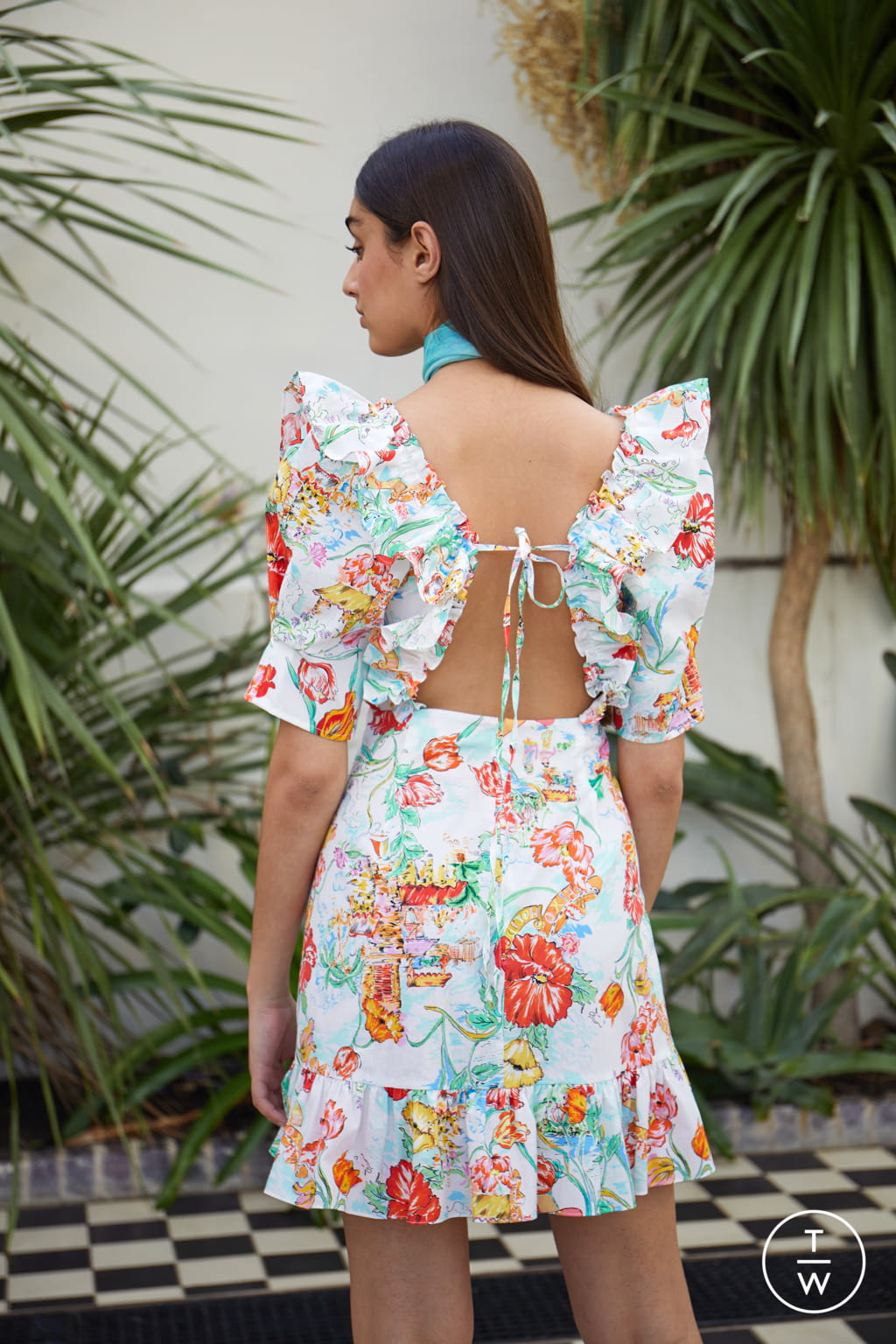 Fashion Week London Spring/Summer 2022 look 9 de la collection RIXO womenswear
