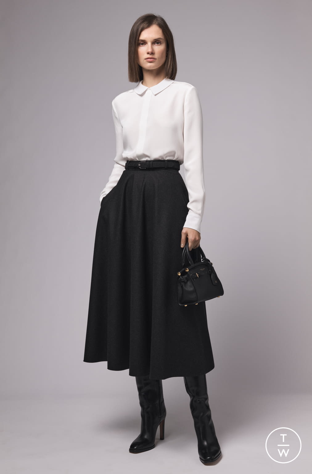 Fashion Week New York Fall/Winter 2020 look 1 de la collection Ralph Lauren womenswear