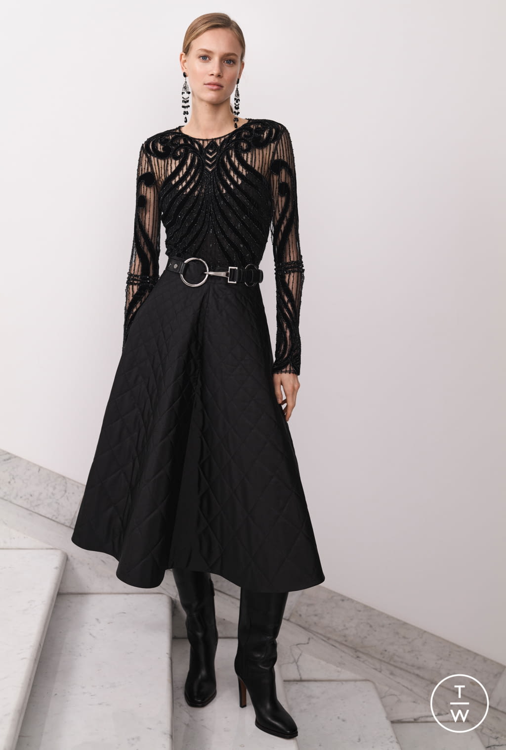 Fashion Week New York Fall/Winter 2020 look 15 from the Ralph Lauren collection womenswear