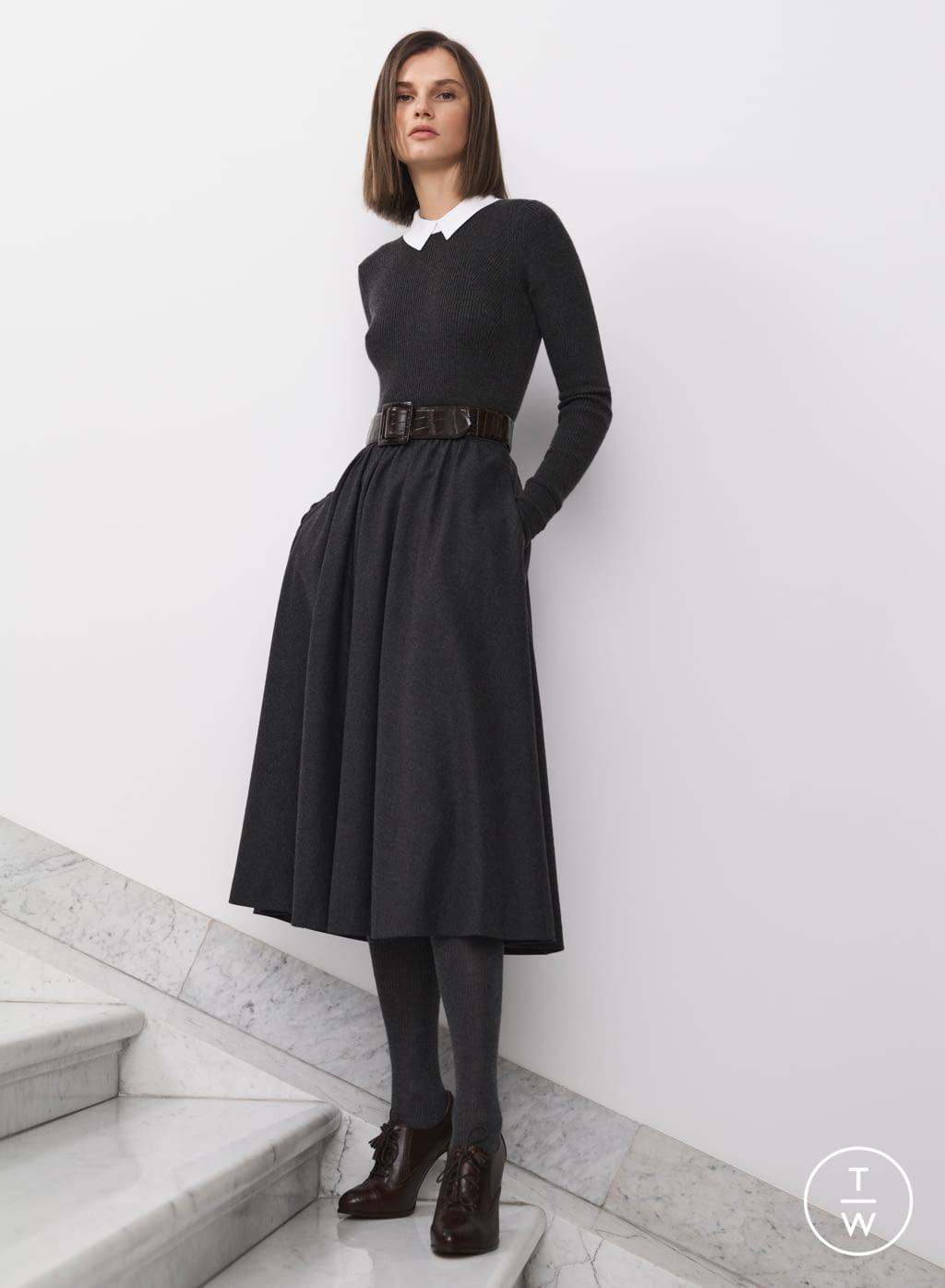 Fashion Week New York Fall/Winter 2020 look 3 from the Ralph Lauren collection womenswear
