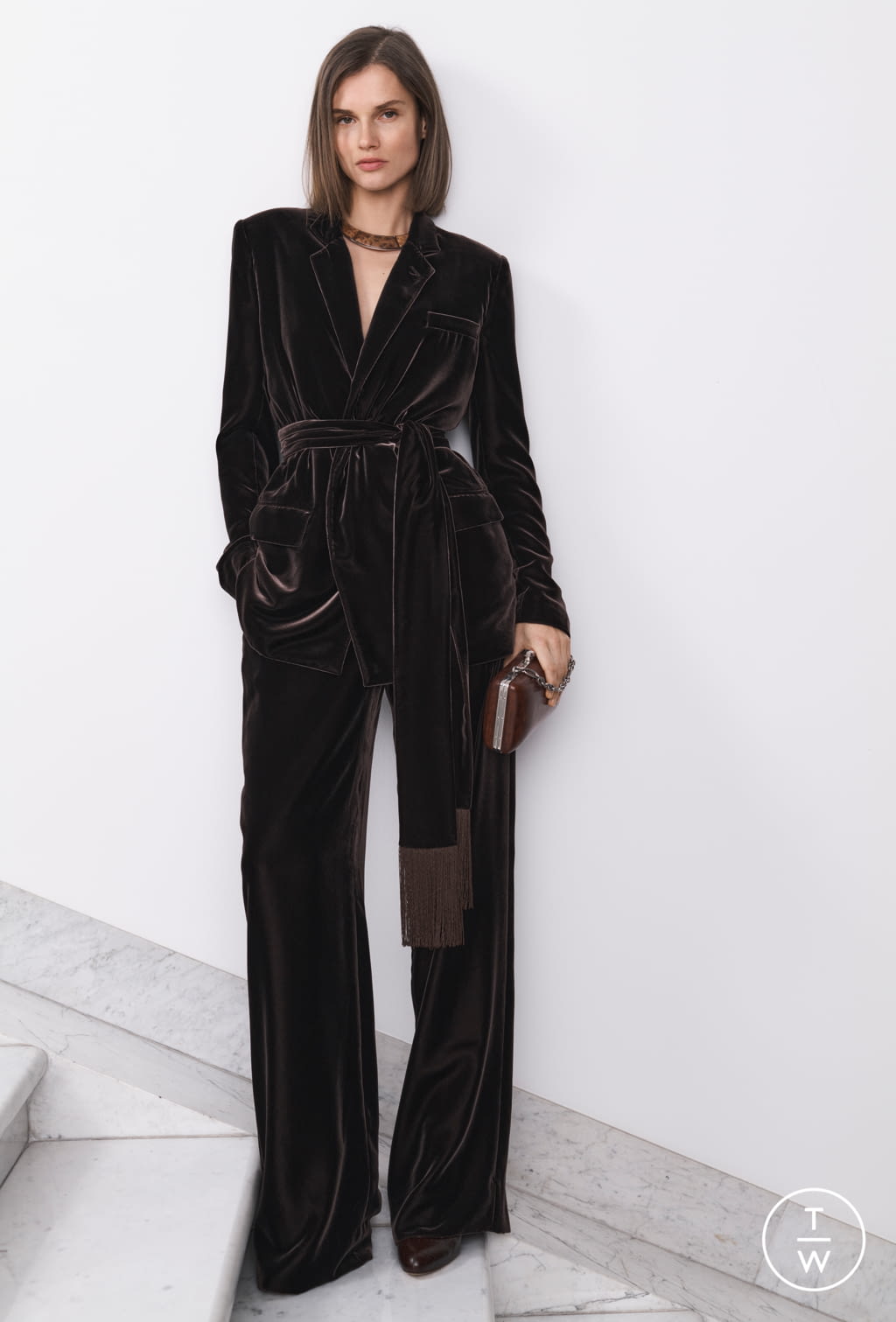 Fashion Week New York Fall/Winter 2020 look 30 from the Ralph Lauren collection womenswear