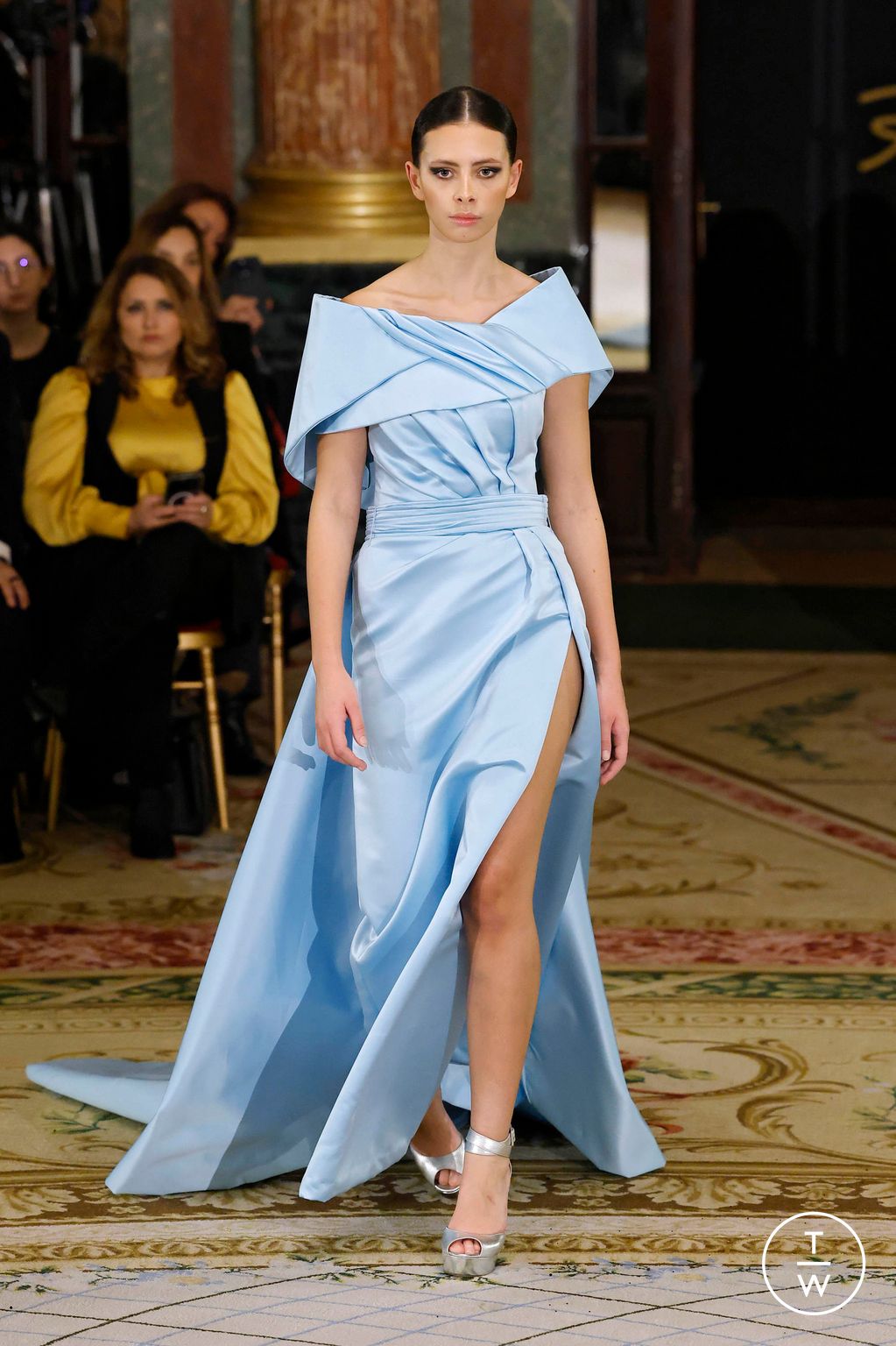 Fashion Week Paris Spring/Summer 2025 look 8 from the Robert Abi Nader collection couture