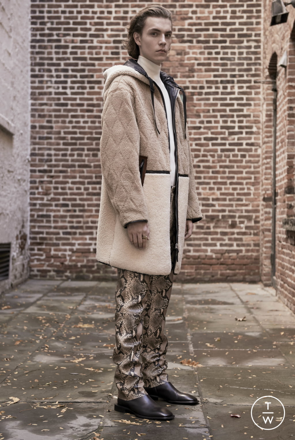 Fashion Week Milan Pre-Fall 2019 look 30 from the Roberto Cavalli collection menswear