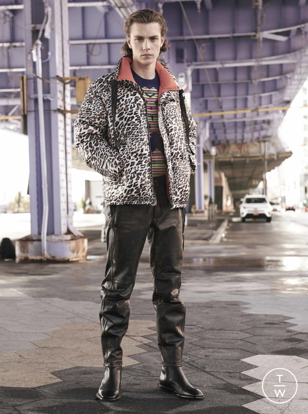 Fashion Week Milan Pre-Fall 2019 look 44 from the Roberto Cavalli collection menswear