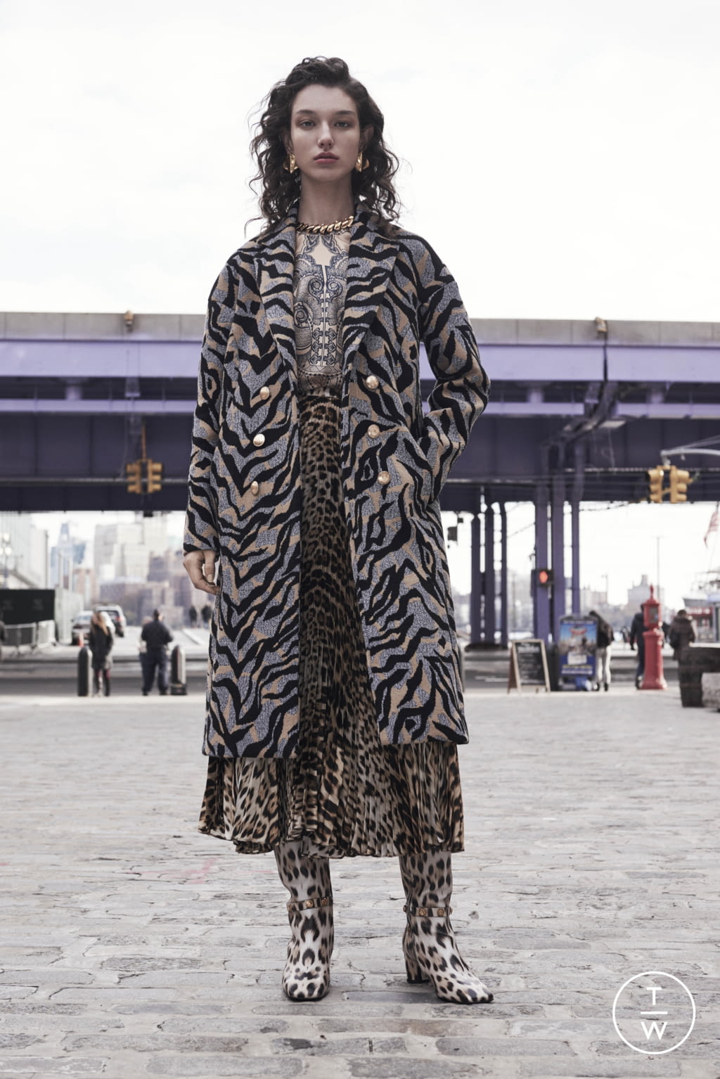 Fashion Week Milan Pre-Fall 2019 look 47 from the Roberto Cavalli collection 女装