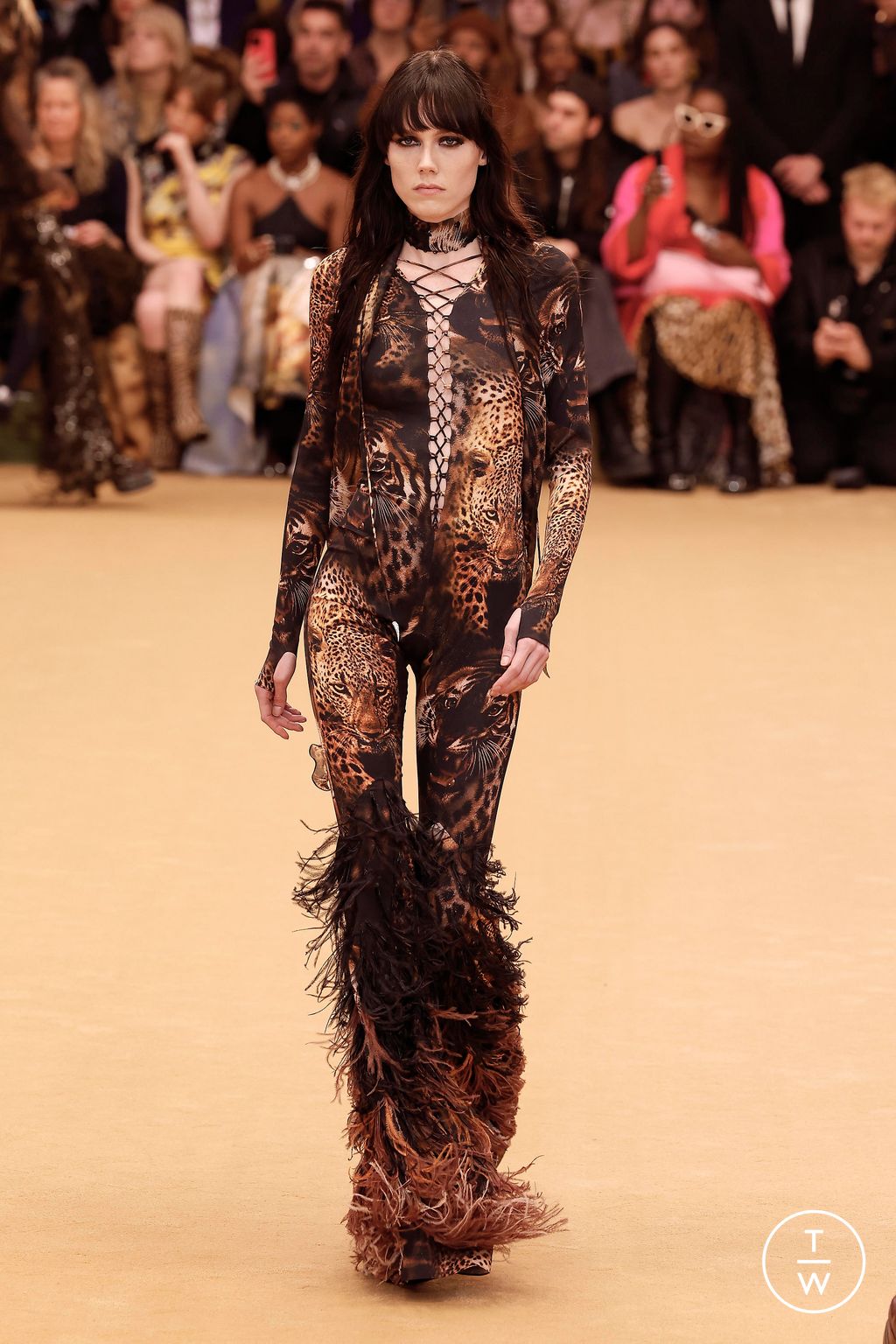 Fashion Week Milan Fall/Winter 2023 look 6 from the Roberto Cavalli collection womenswear