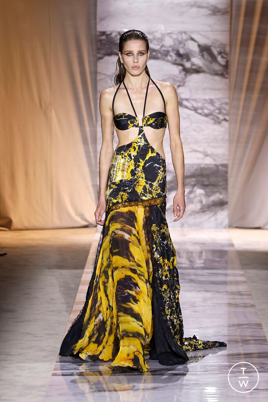 Fashion Week Milan Fall/Winter 2024 look 36 de la collection Roberto Cavalli womenswear