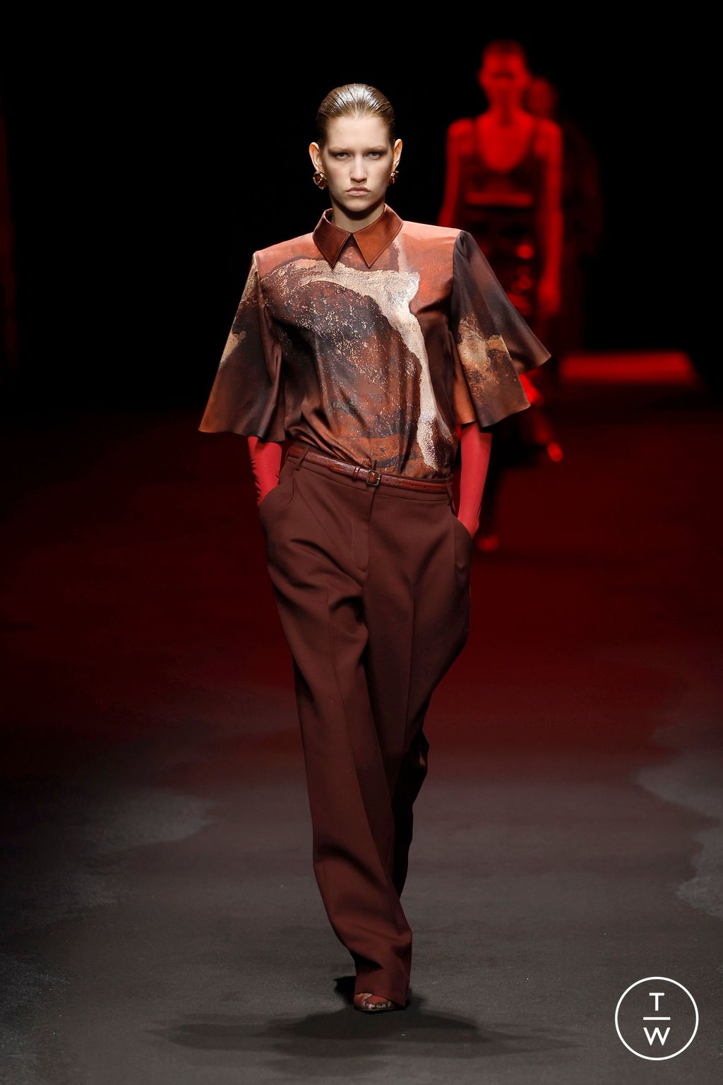 Fashion Week Milan Fall/Winter 2025 look 3 from the Roberto Cavalli collection womenswear