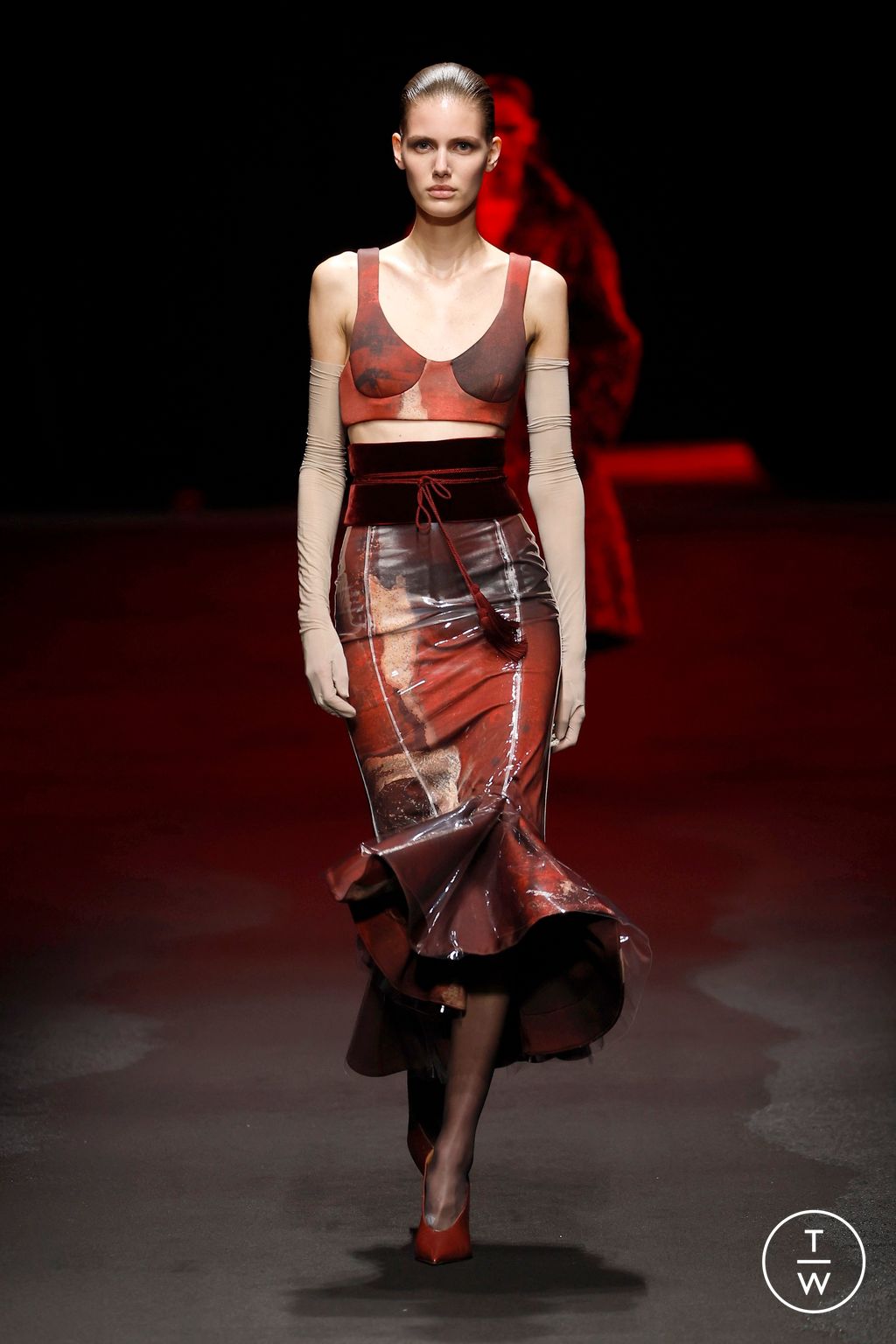 Fashion Week Milan Fall/Winter 2025 look 4 from the Roberto Cavalli collection womenswear