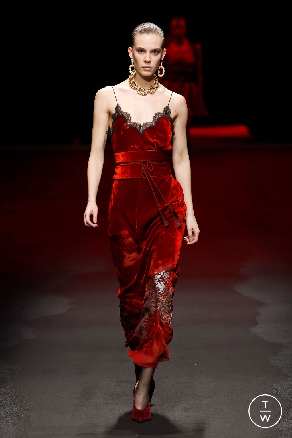 Fashion Week Milan Fall/Winter 2025 look 11 from the Roberto Cavalli collection womenswear