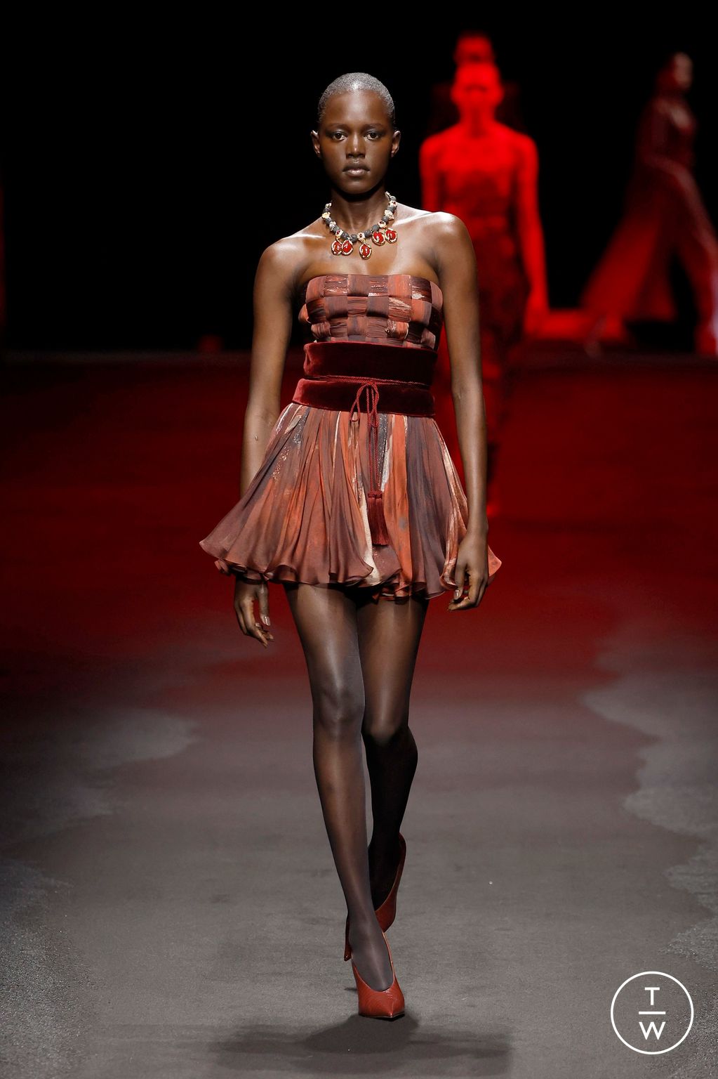 Fashion Week Milan Fall/Winter 2025 look 12 from the Roberto Cavalli collection womenswear