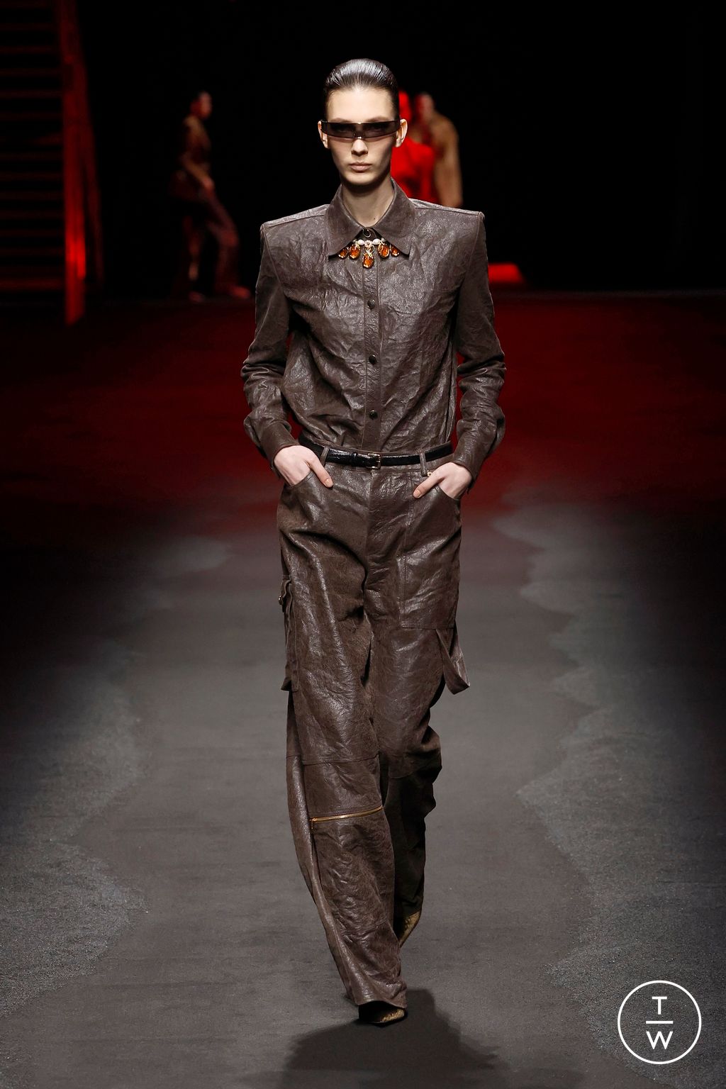Fashion Week Milan Fall/Winter 2025 look 14 from the Roberto Cavalli collection womenswear