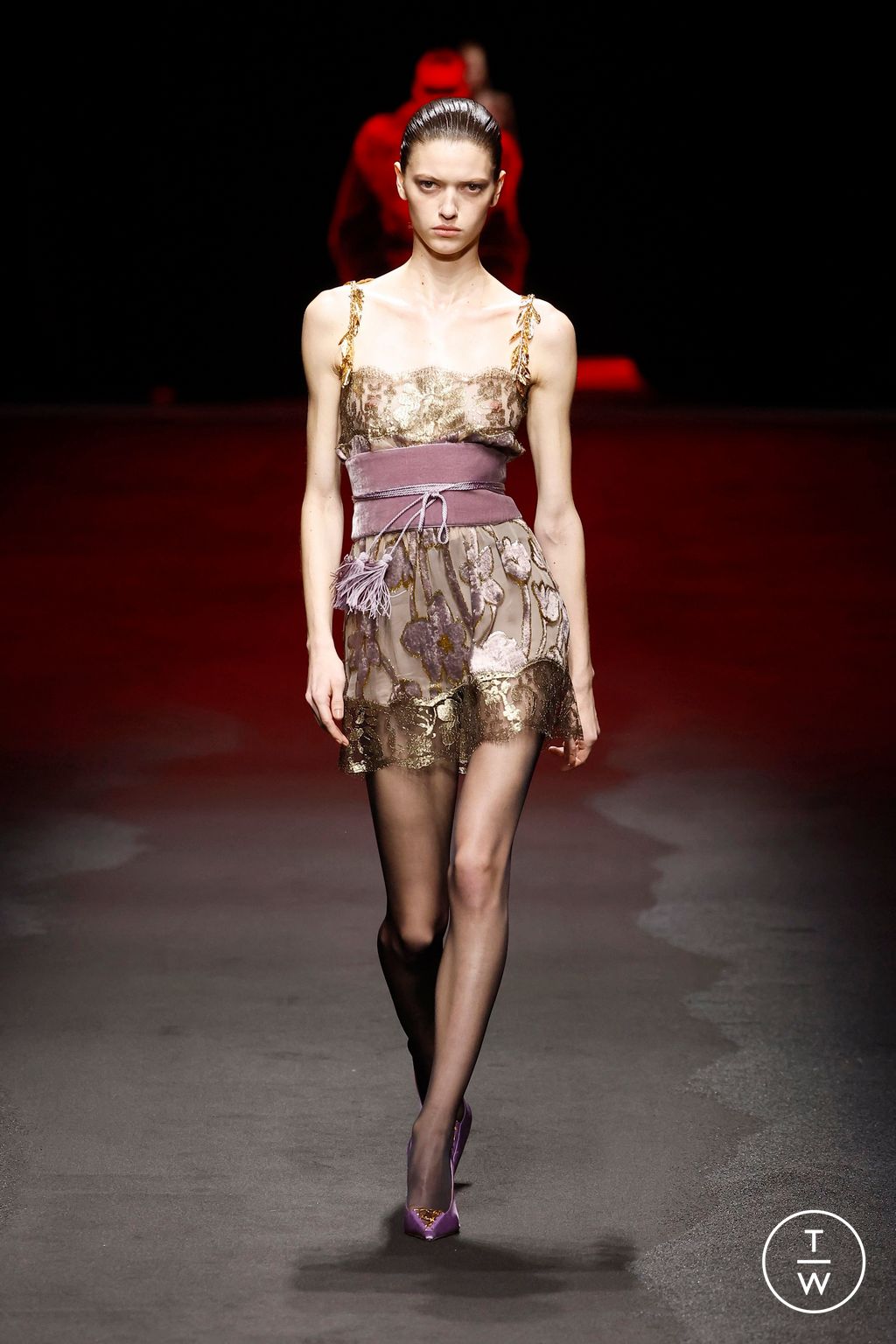 Fashion Week Milan Fall/Winter 2025 look 17 from the Roberto Cavalli collection womenswear