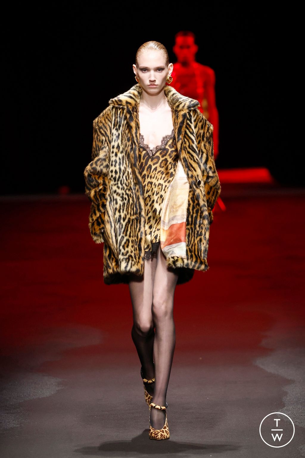 Fashion Week Milan Fall/Winter 2025 look 22 from the Roberto Cavalli collection womenswear