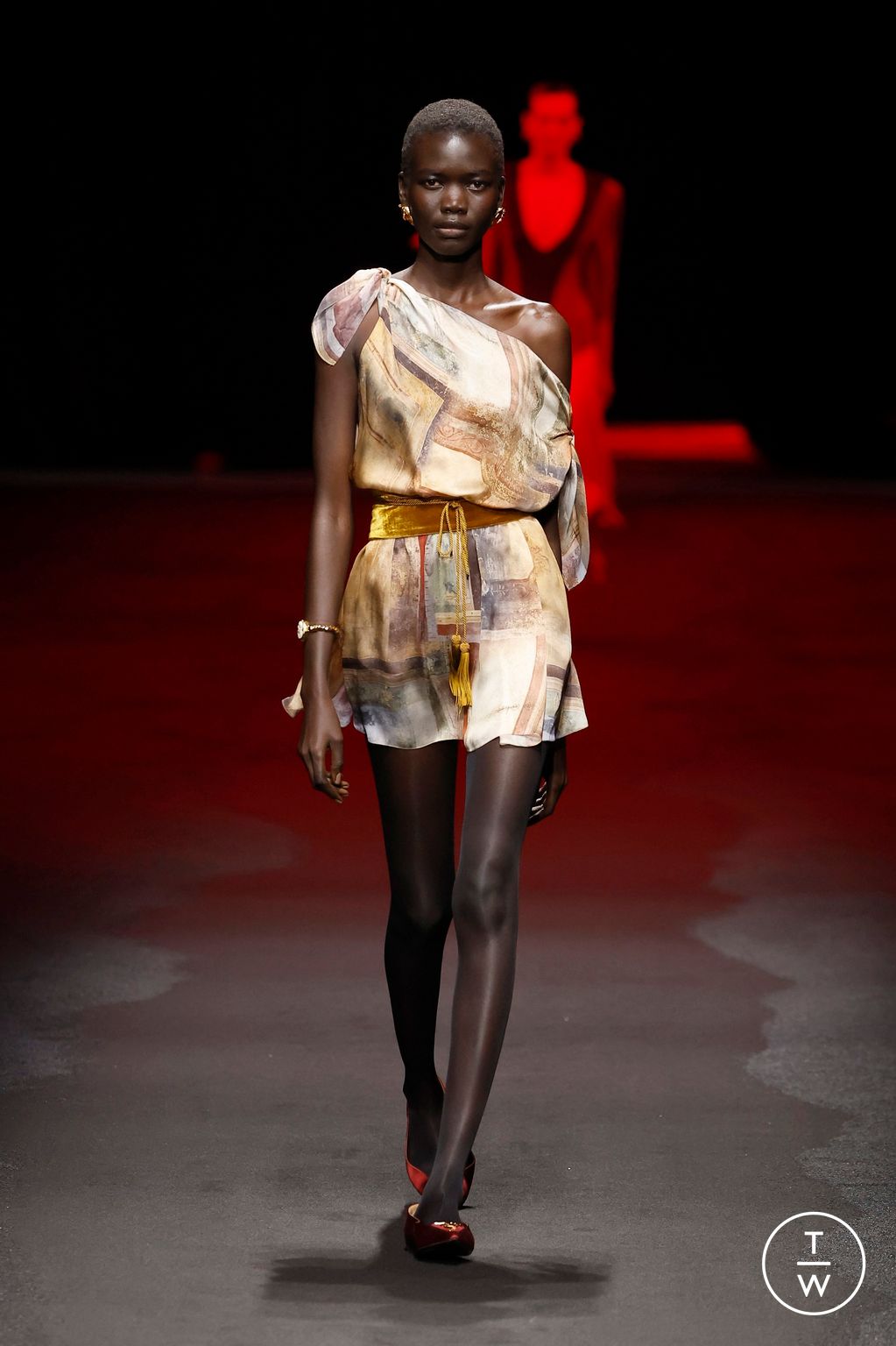 Fashion Week Milan Fall/Winter 2025 look 25 from the Roberto Cavalli collection womenswear