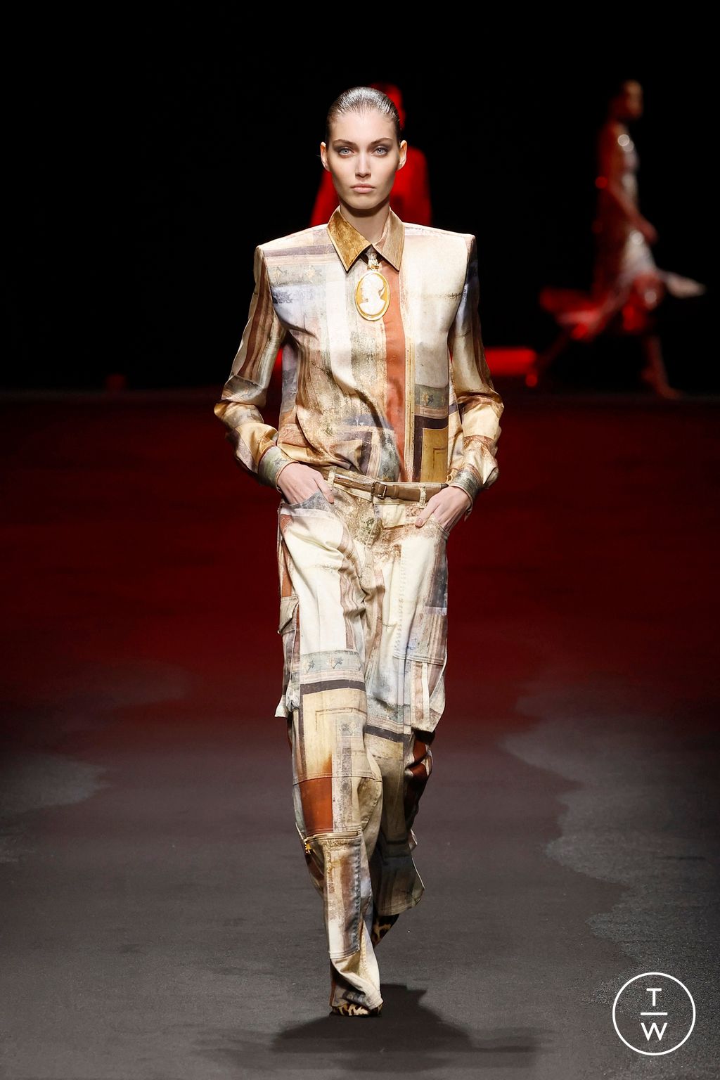 Fashion Week Milan Fall/Winter 2025 look 27 from the Roberto Cavalli collection womenswear