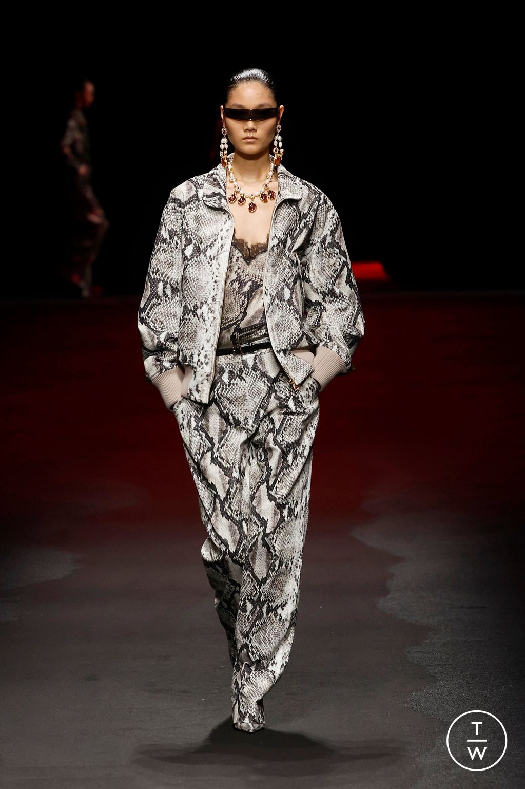 Fashion Week Milan Fall/Winter 2025 look 37 from the Roberto Cavalli collection womenswear