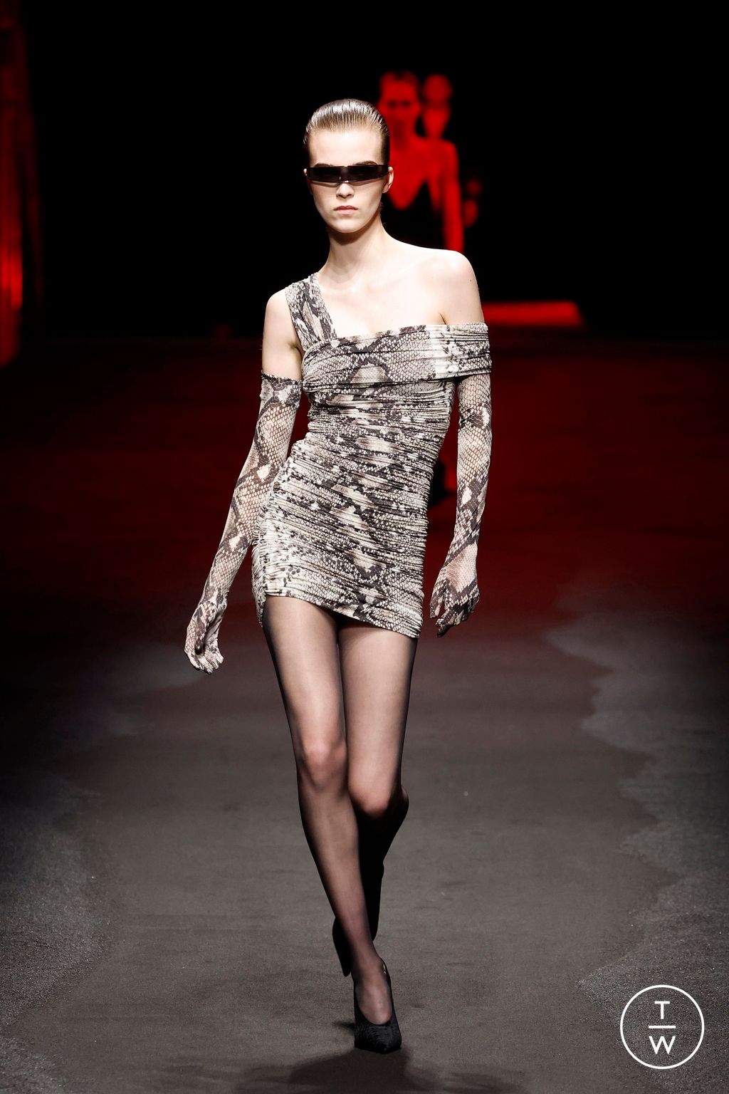 Fashion Week Milan Fall/Winter 2025 look 41 from the Roberto Cavalli collection womenswear