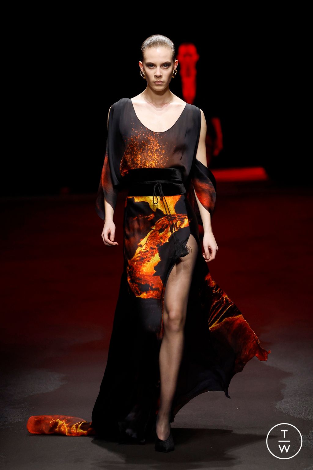 Fashion Week Milan Fall/Winter 2025 look 48 from the Roberto Cavalli collection womenswear