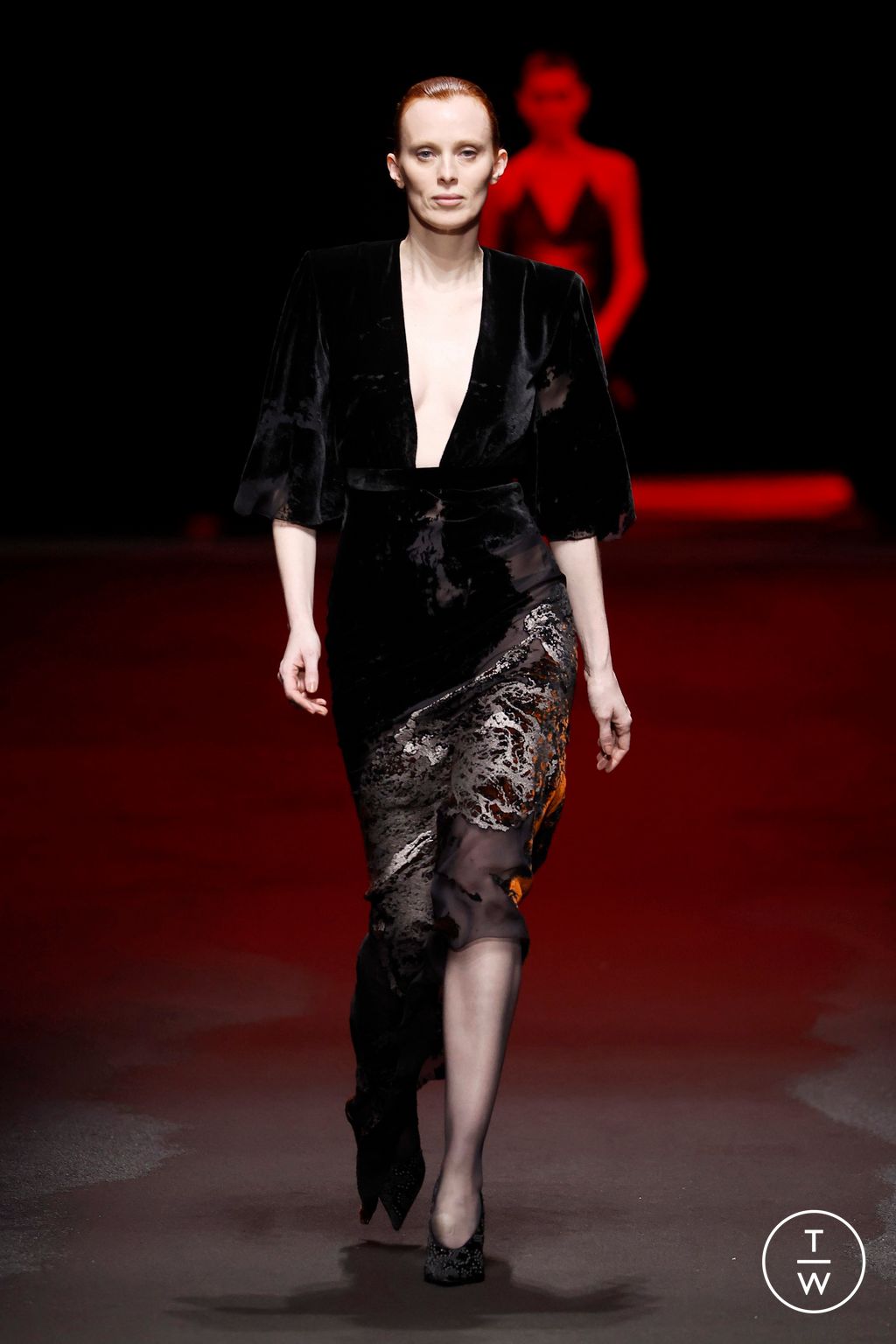 Fashion Week Milan Fall/Winter 2025 look 49 from the Roberto Cavalli collection womenswear