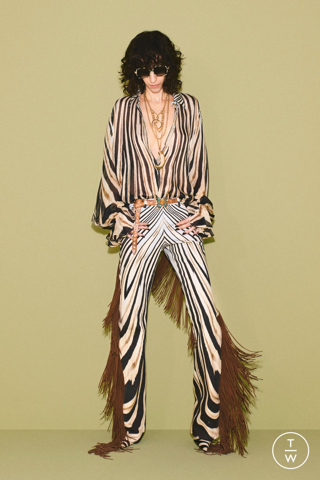 Fashion Week Milan Pre-Fall 2026 look 16 from the Roberto Cavalli collection womenswear