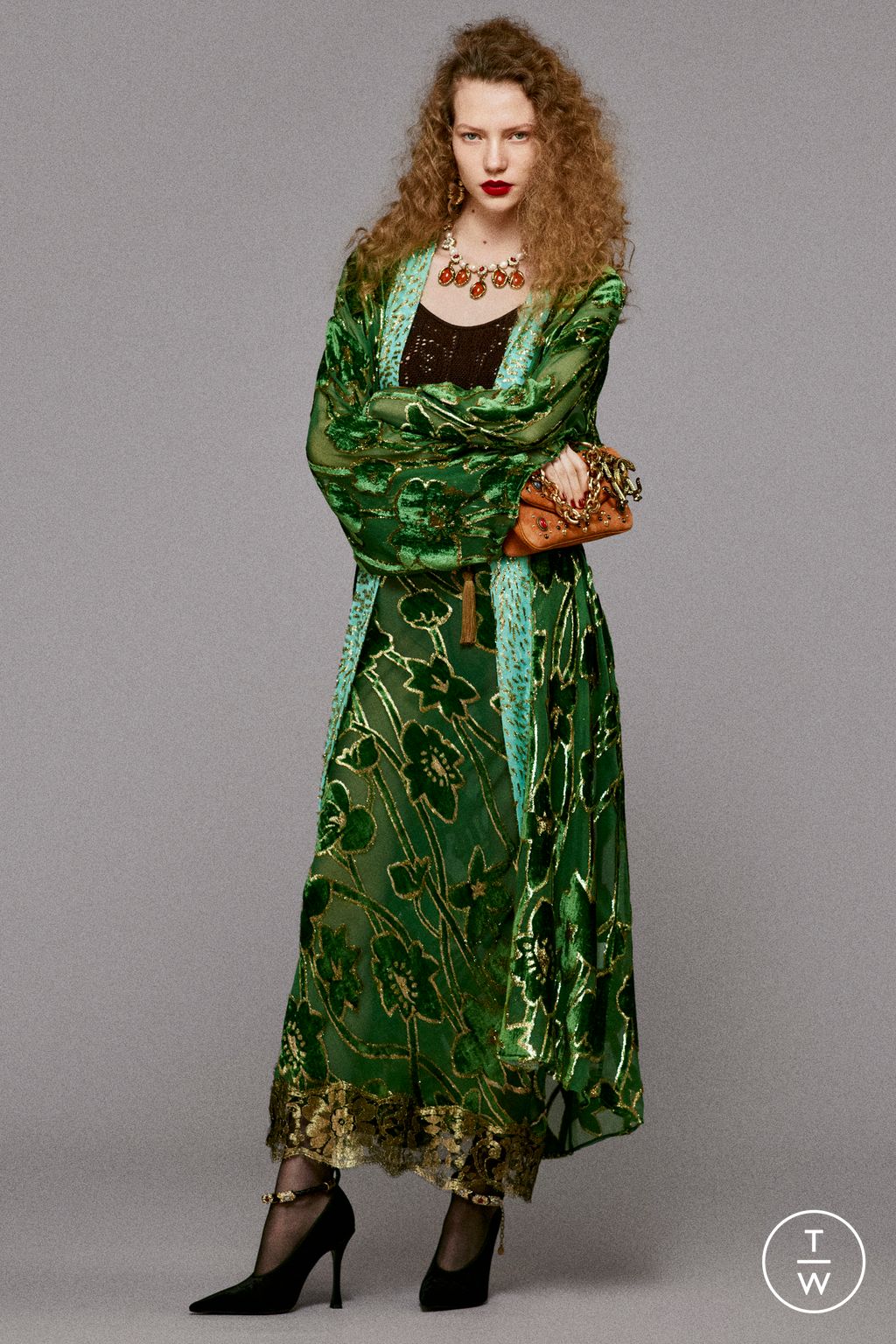 Fashion Week Milan Pre-Fall 2025 look 3 from the Roberto Cavalli collection womenswear