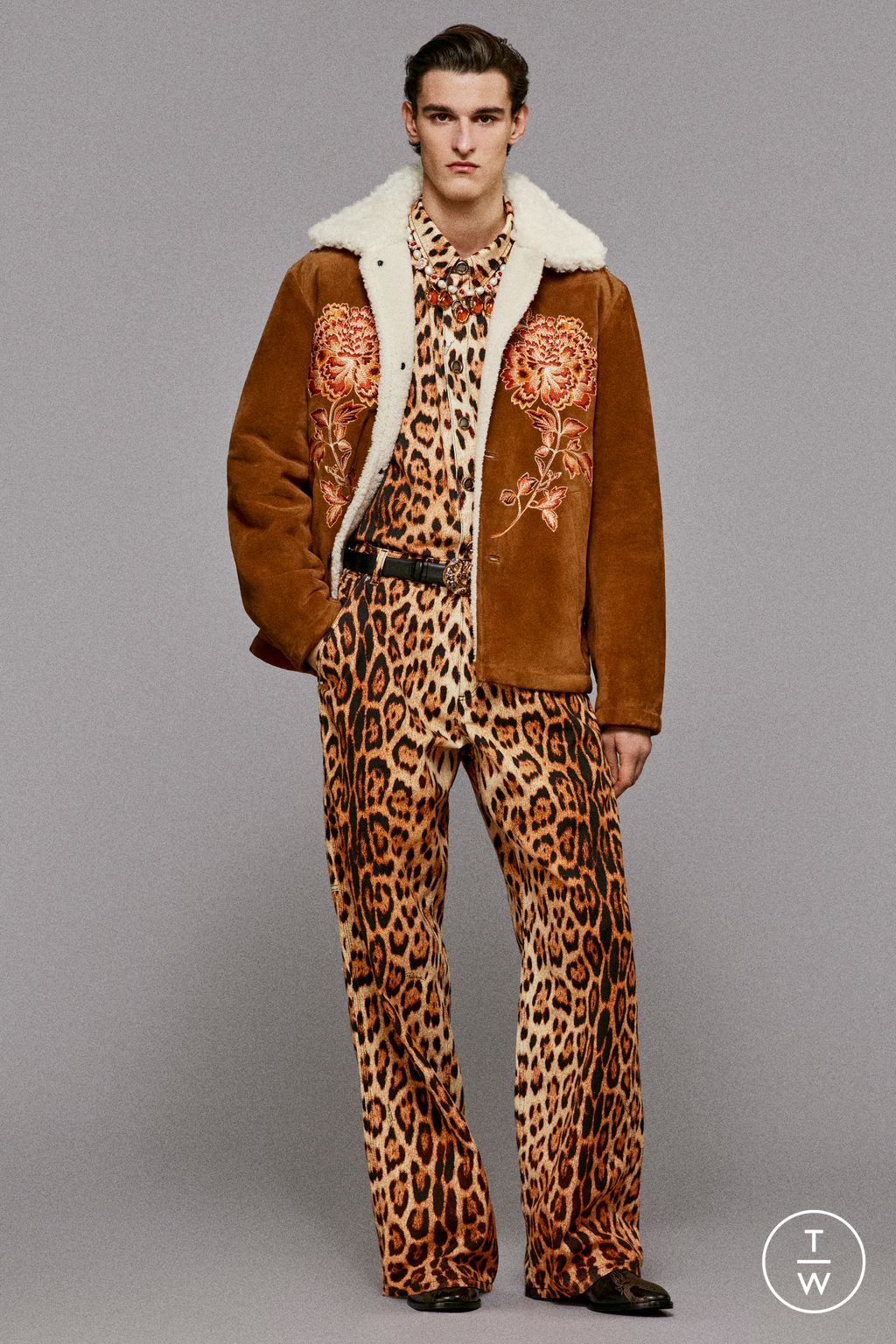 Fashion Week Milan Pre-Fall 2025 look 11 from the Roberto Cavalli collection womenswear