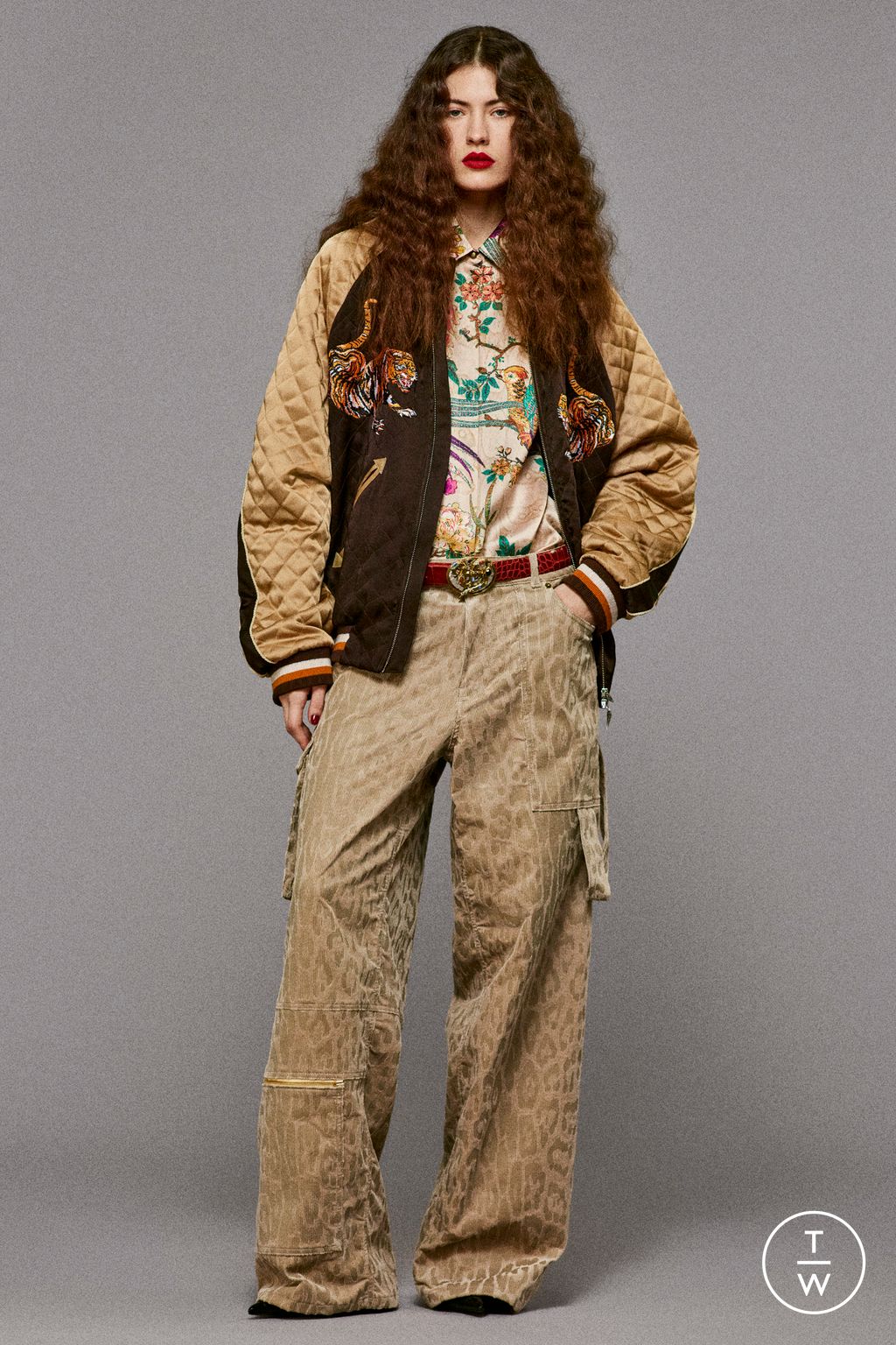 Fashion Week Milan Pre-Fall 2025 look 13 from the Roberto Cavalli collection womenswear