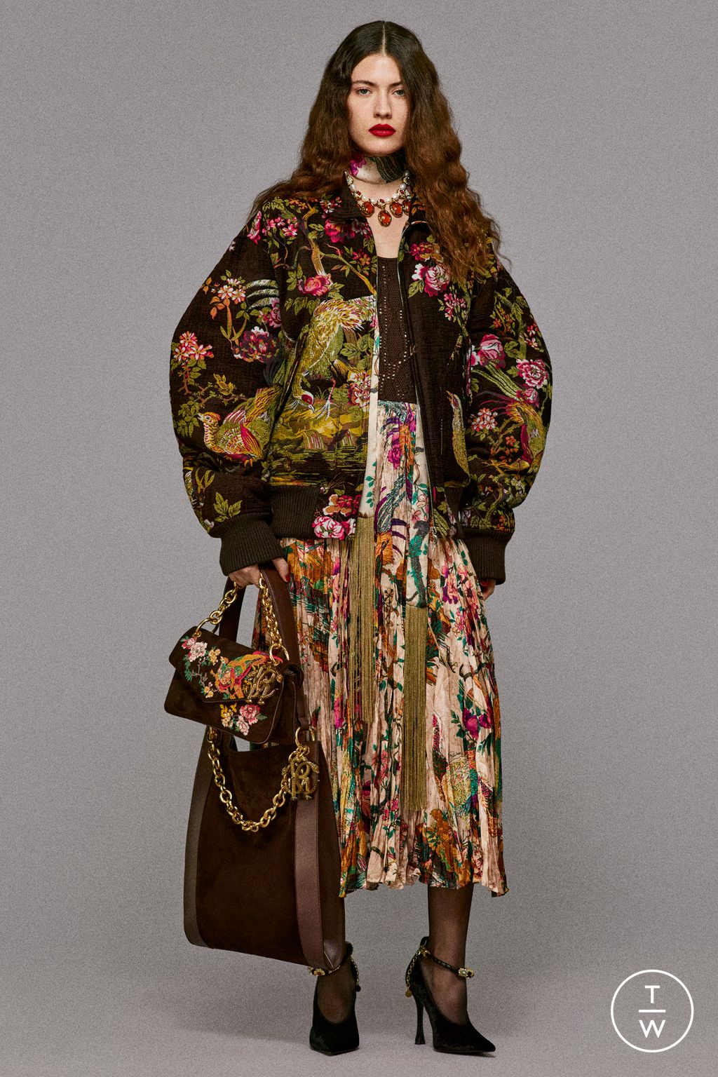 Fashion Week Milan Pre-Fall 2025 look 17 from the Roberto Cavalli collection womenswear