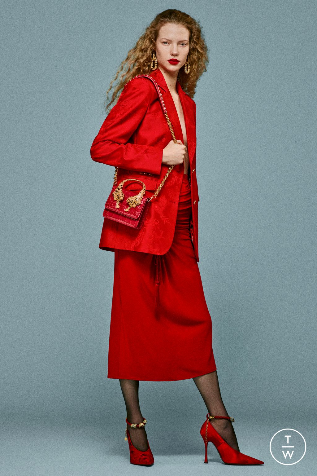 Fashion Week Milan Pre-Fall 2025 look 34 from the Roberto Cavalli collection womenswear