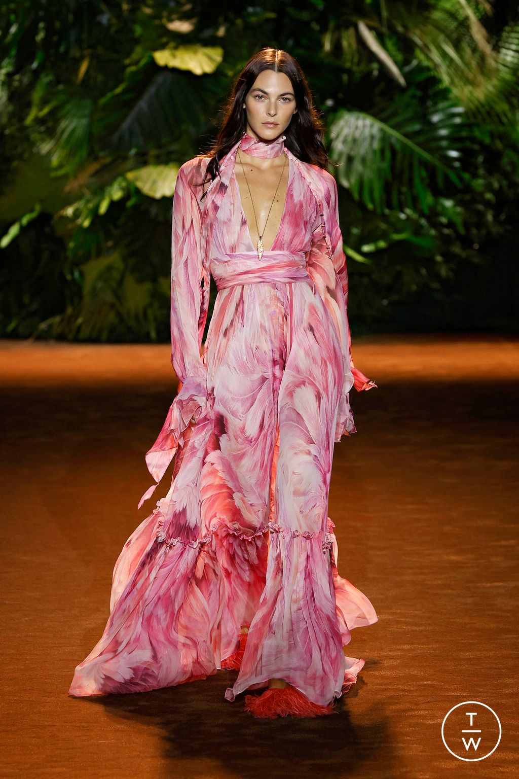 Fashion Week Milan Spring/Summer 2024 look 3 from the Roberto Cavalli collection womenswear