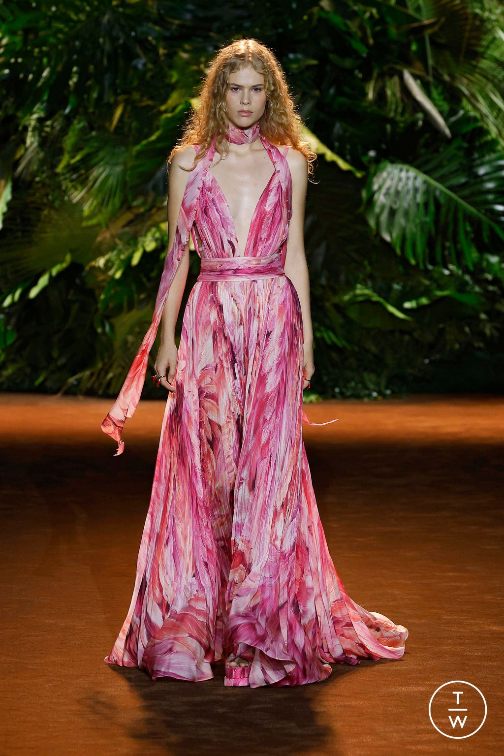 Fashion Week Milan Spring/Summer 2024 look 6 from the Roberto Cavalli collection womenswear
