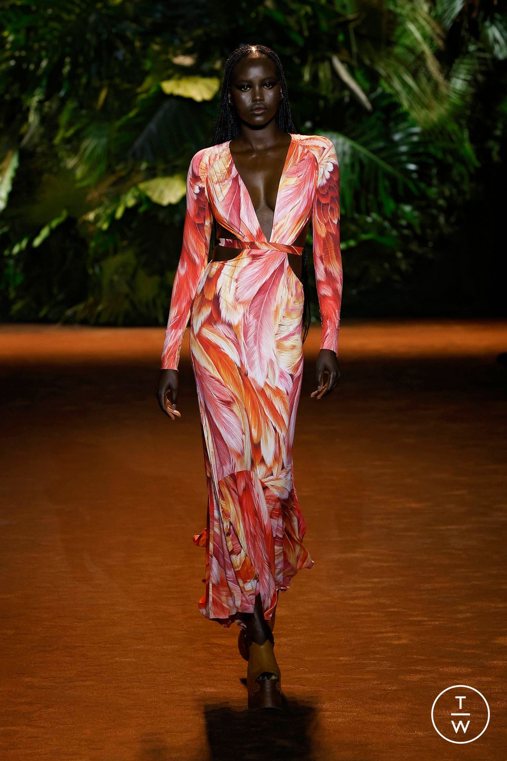 Fashion Week Milan Spring/Summer 2024 look 12 from the Roberto Cavalli collection womenswear
