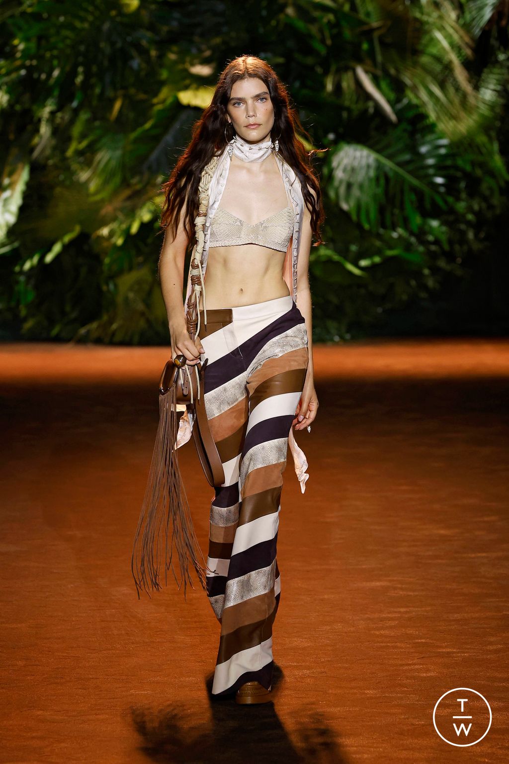 Fashion Week Milan Spring/Summer 2024 look 24 from the Roberto Cavalli collection womenswear