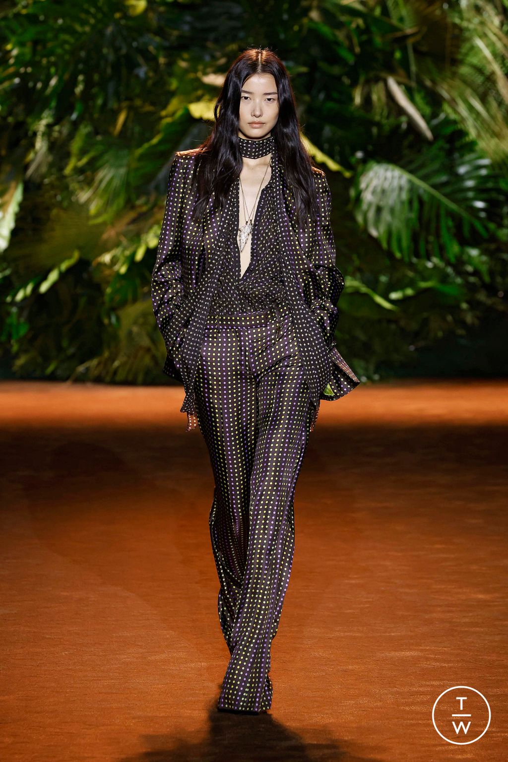 Fashion Week Milan Spring/Summer 2024 look 25 from the Roberto Cavalli collection womenswear